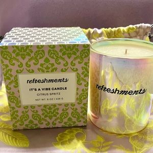 NEW Refreshments It’s a Vibe Candle: Citrus Spritz with bag